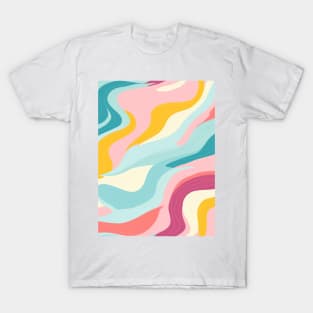 Autumn Nostalgia: Retro Pastel Doodle Delight T-Shirt